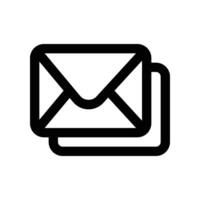 Email Symbol. Vektor Linie Symbol zum Ihre Webseite, Handy, Mobiltelefon, Präsentation, und Logo Design.