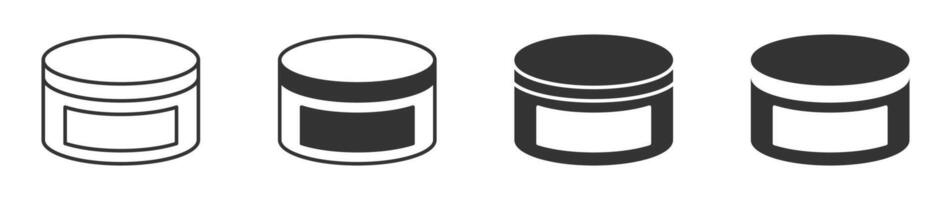kosmetisk grädde ikon uppsättning. vektor illustration.