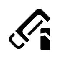 sah Symbol. Vektor Glyphe Symbol zum Ihre Webseite, Handy, Mobiltelefon, Präsentation, und Logo Design.