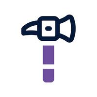Hammer Symbol. Vektor Dual Ton Symbol zum Ihre Webseite, Handy, Mobiltelefon, Präsentation, und Logo Design.