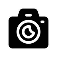 Kamera Symbol. Vektor Glyphe Symbol zum Ihre Webseite, Handy, Mobiltelefon, Präsentation, und Logo Design.