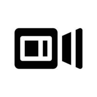 video ikon. vektor glyf ikon för din hemsida, mobil, presentation, och logotyp design.