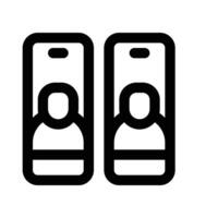 Handy, Mobiltelefon Anruf Symbol. Vektor Linie Symbol zum Ihre Webseite, Handy, Mobiltelefon, Präsentation, und Logo Design.