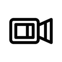 Video Symbol. Vektor Linie Symbol zum Ihre Webseite, Handy, Mobiltelefon, Präsentation, und Logo Design.