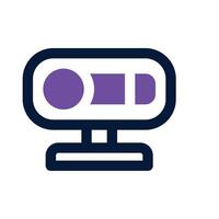 webbkamera ikon. vektor dubbel tona ikon för din hemsida, mobil, presentation, och logotyp design.