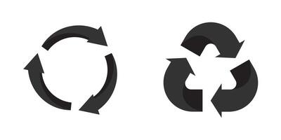 recyceln Symbol Symbol. Wiederverwendung Zeichen isoliert auf Weiß Hintergrund. Vektor Illustration.