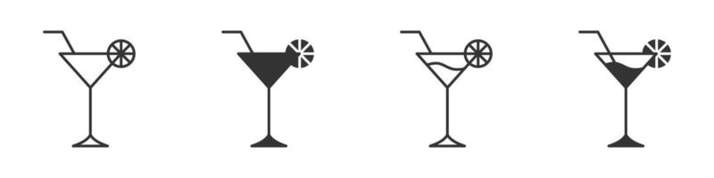 Cocktail Symbol. einfach Design. Vektor Illustration.
