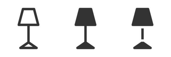 Nacht Lampe Symbol. Vektor Illustration.