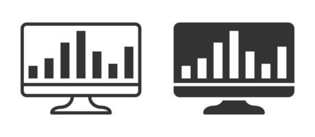 finanziell Analytik Symbol. Steuerung Panel Symbol. Vektor Illustration.