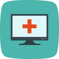 Vektor Online-Symbol für medizinische Hilfe