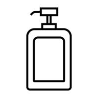 enkel tvål flaska ikon. dagligen förnödenheter. vektor. vektor