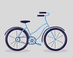 blauer Fahrradtransport vektor