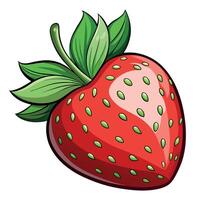 Erdbeere bunt Karikatur Vektor Illustration