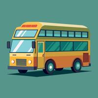 Bus eben Design Karikatur Symbol Illustration Schule Bus Vektor