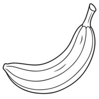 Banane Gliederung Färbung Seite Illustration zum Kinder und Erwachsene vektor