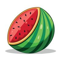 Wassermelone bunt Karikatur Vektor Illustration