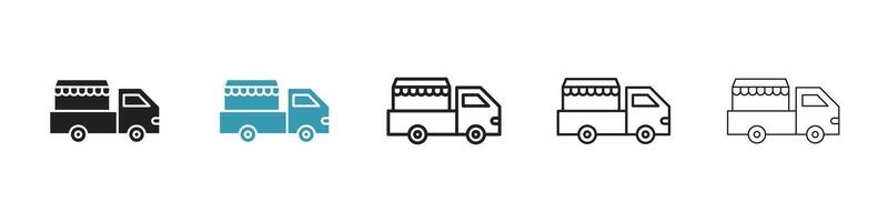 Food-Truck-Symbol vektor