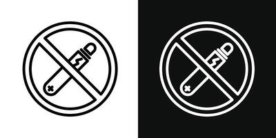 Nein vaping Symbol vektor