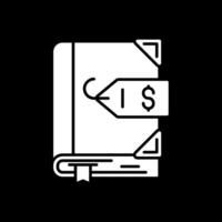 Verkauf-Tag-Glyphe umgekehrtes Symbol vektor