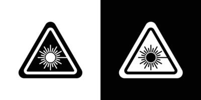 laser varning ikon vektor