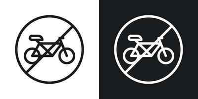 Fahrrad Verbot Zeichen vektor