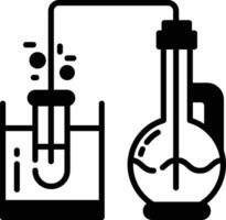 Chemikalien Glyphe und Linie Vektor Illustration