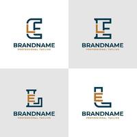elegant Briefe el und le Monogramm Logo, geeignet zum Geschäft mit el oder le Initialen vektor