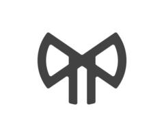 q p oder Schädel Logo vektor
