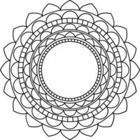 Vektor Blumen- Mandala Kunst Design. dekorativ Element Das Sie können verwenden im irgendein Design eine solche wie Logo, Hintergrund, rahmen, und Mehr