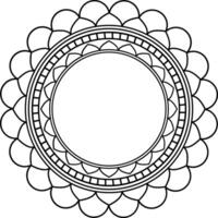 Vektor Mandala Kunst Design. dekorativ Element Das Sie können verwenden im irgendein Design eine solche wie Logo, Hintergrund, rahmen, und Mehr