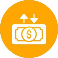 Cashflow kreatives Icon-Design vektor