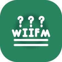 wiifm kreativ Symbol Design vektor