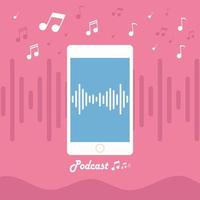 Podcast per Handy vektor