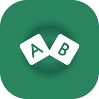 ABC-Block kreatives Icon-Design vektor