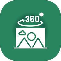 360 Grad Foto kreativ Symbol Design vektor