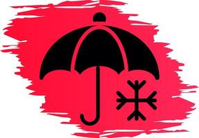 Regenschirm kreatives Icon-Design vektor