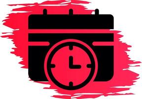 Deadline kreatives Icon-Design vektor