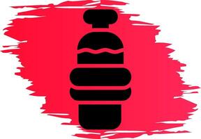 Wasserflasche kreatives Icon-Design vektor