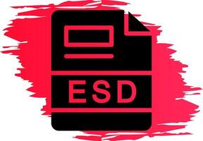 esd kreativ ikon design vektor