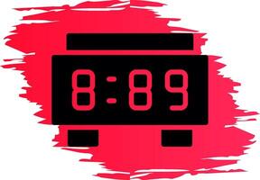 Digitaluhr kreatives Icon-Design vektor