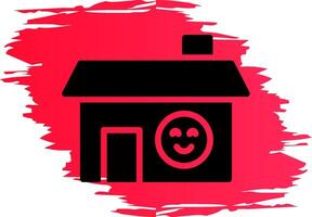 glücklich Zuhause kreativ Symbol Design vektor