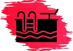 Schwimmbad kreatives Icon-Design vektor