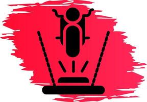 ar Motorrad Reiten kreativ Symbol Design vektor