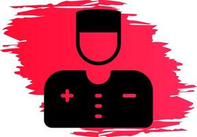 Krankenschwester kreatives Icon-Design vektor