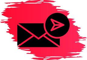 E-Mail kreatives Icon-Design senden vektor