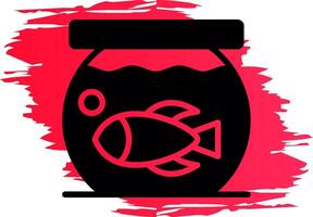 Fish Bowl kreatives Icon-Design vektor