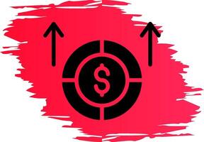 Cashflow kreatives Icon-Design vektor