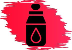 Wasserflasche kreatives Icon-Design vektor