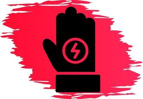 Handschuh kreatives Icon-Design vektor