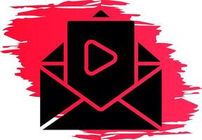 kreatives Icon-Design für Video-E-Mails vektor